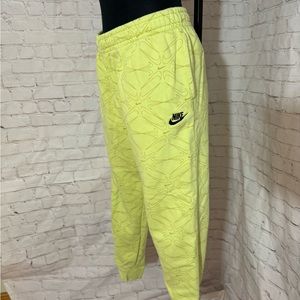 Nike Jogger Sweatpants Allover Print Lime